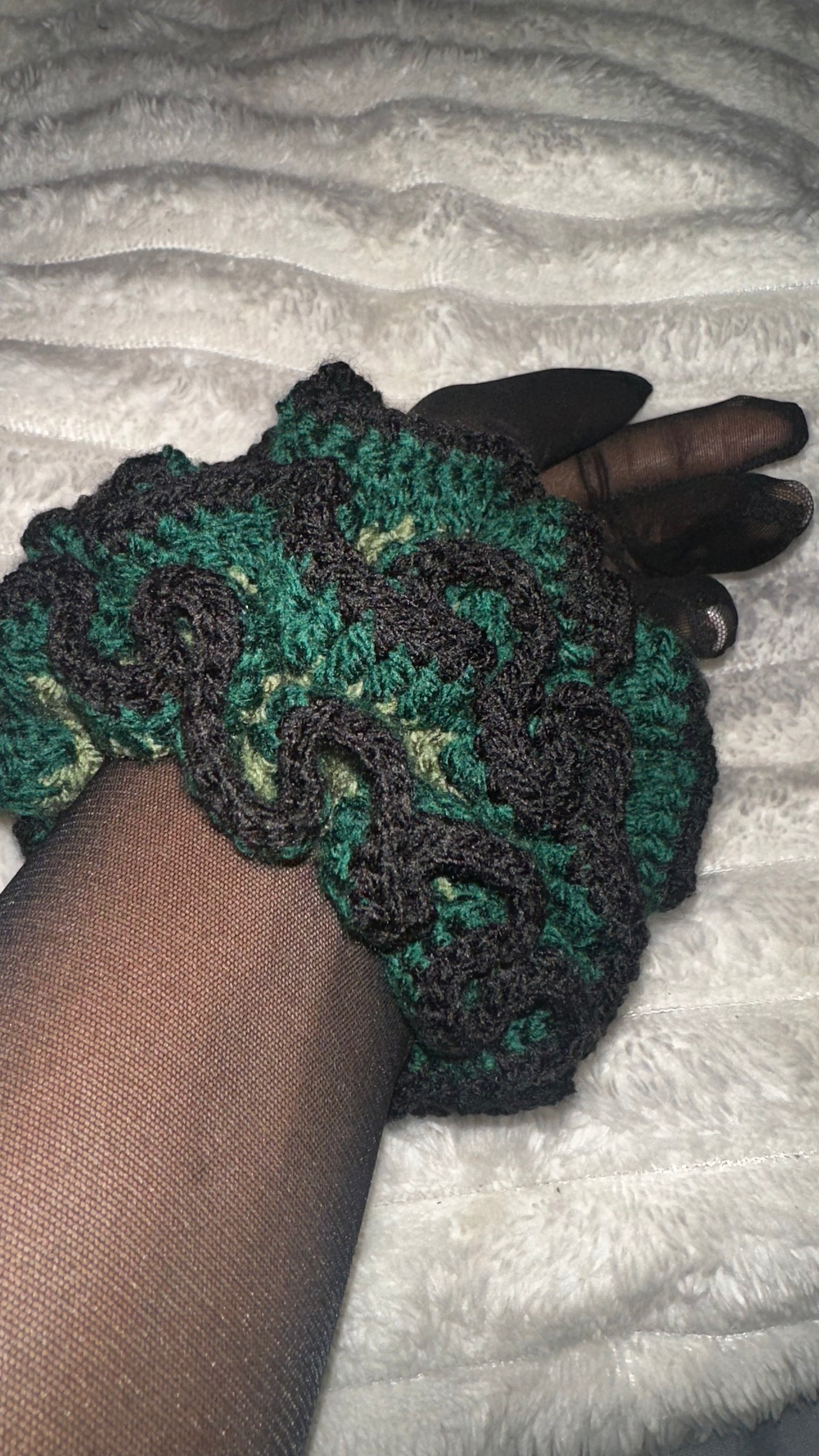 Ombre Green and Black